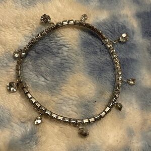 Stretchy Rhinestone Bracelet w/ dangle charms